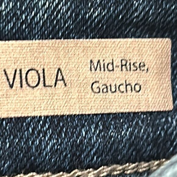 Mavi Women's Size 27 Viola Mid Rise Gaucho Jean Blue Medium Wash Denim New - Picture 4 of 7